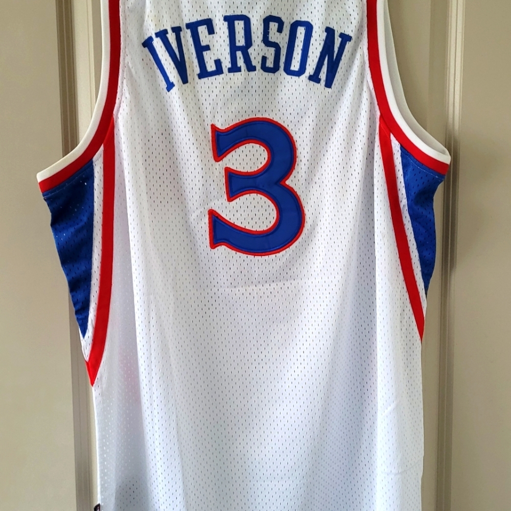 AUTHENTIC REEBOK 10TH ANNIVERSARY ROOKIE ALLEN IVERSON JERSEY